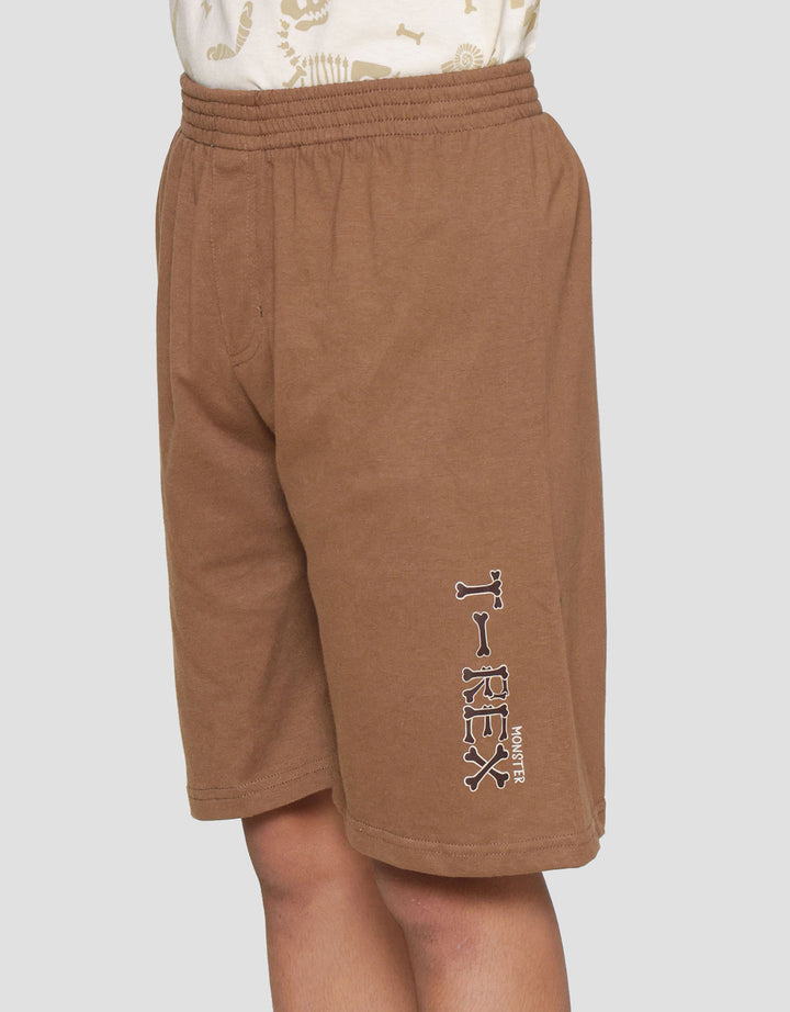 Nevada Full Print T-Rex Setelan Anak Laki-laki