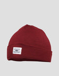 Nevada Beanie Basic With Woven Label Topi Hat Pria