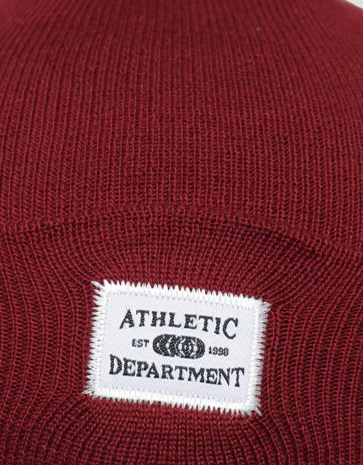 Nevada Beanie Basic With Woven Label Topi Hat Pria