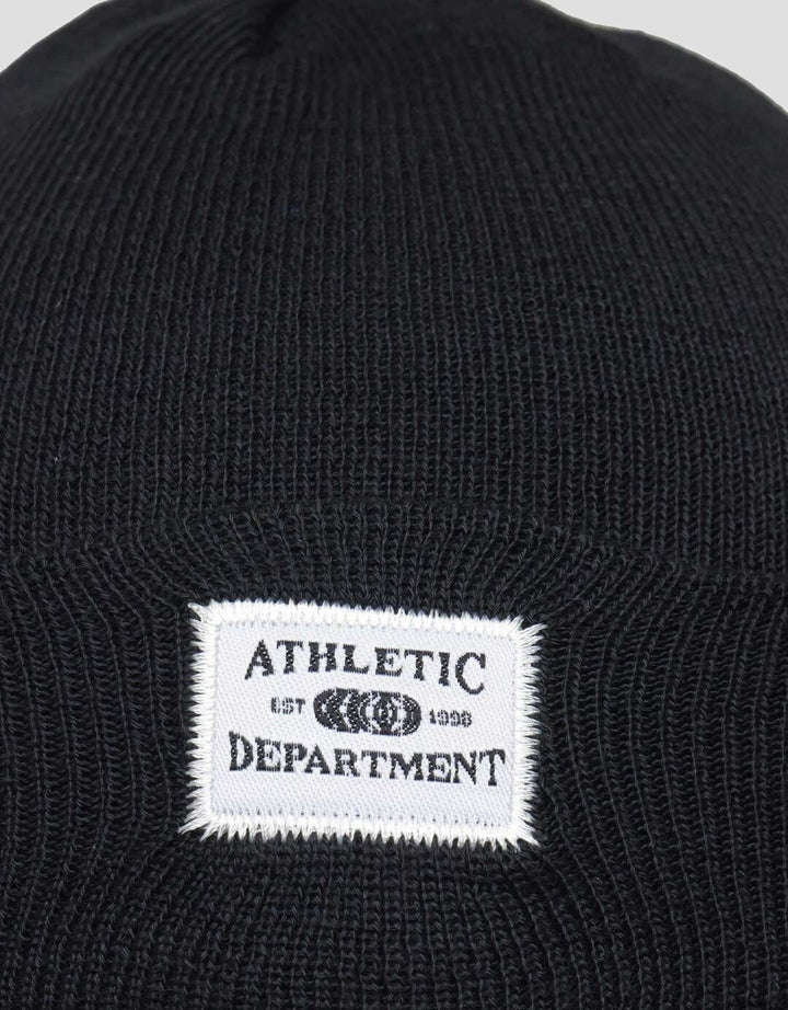 Nevada Beanie Basic With Woven Label Topi Hat Pria