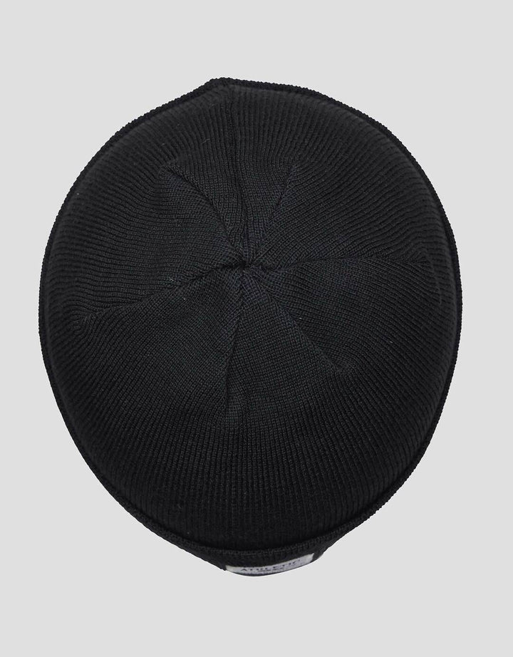 Nevada Beanie Basic With Woven Label Topi Hat Pria