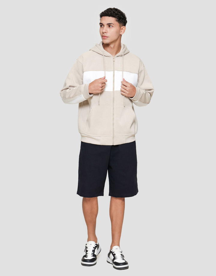 Nevada Knit Cut And Sewn Jaket Hoodie Pria