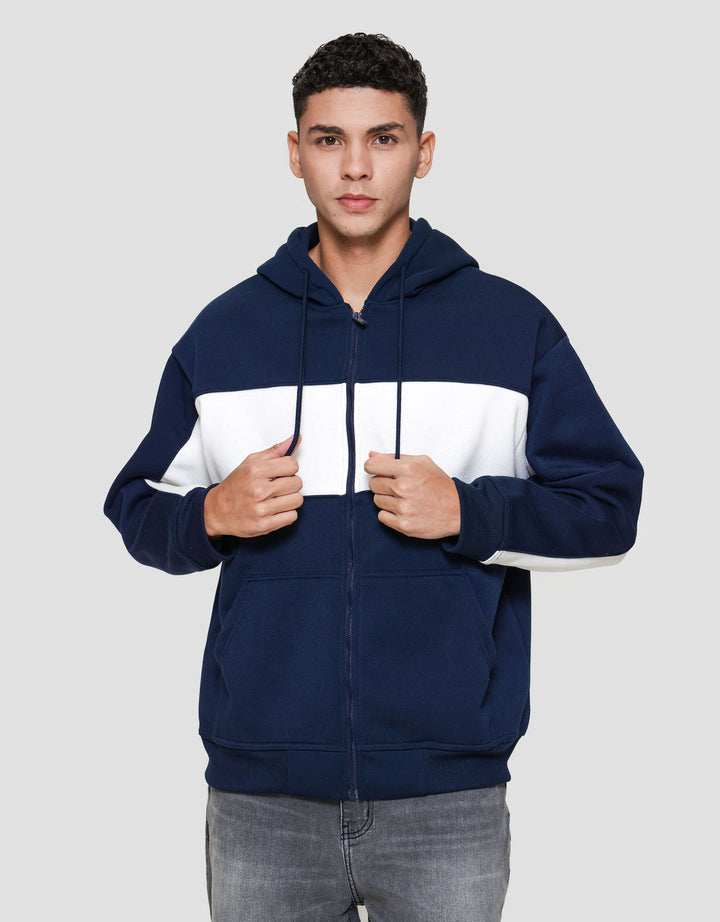 Nevada Knit Cut And Sewn Jaket Hoodie Pria