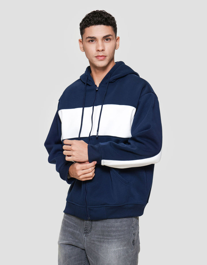 Nevada Knit Cut And Sewn Jaket Hoodie Pria