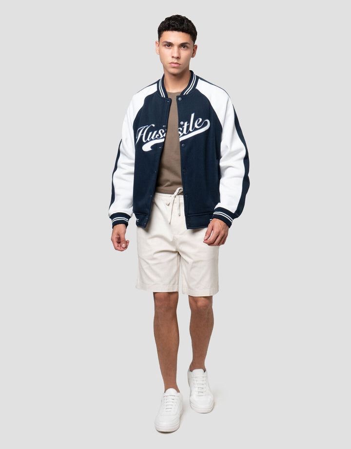 Nevada Varsity Two Tone Jaket Pria