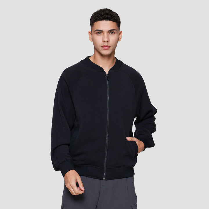 Nevada Knit Raglan Basic Jaket Pria