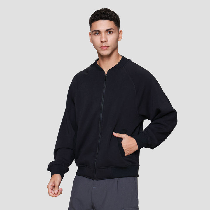 Nevada Knit Raglan Basic Jaket Pria