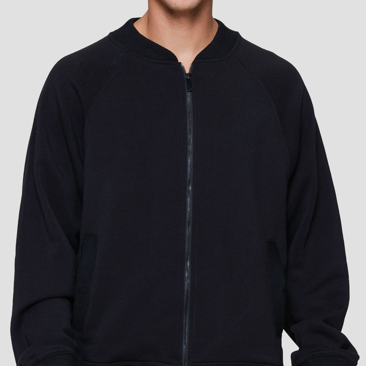 Nevada Knit Raglan Basic Jaket Pria