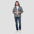 Nevada Woven Detachable Hoodie Checked Jaket Pria