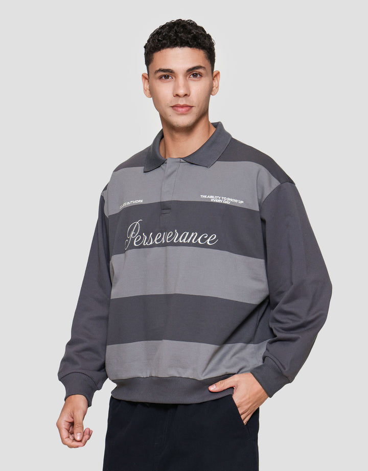 Nevada Yard Dyed Stripes Embro Sweater Pria