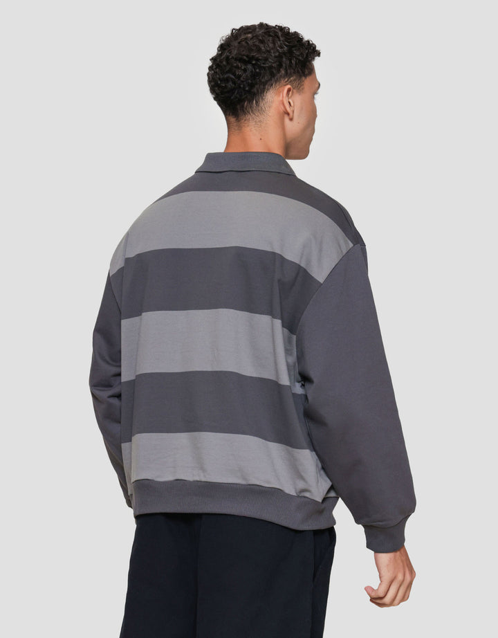 Nevada Yard Dyed Stripes Embro Sweater Pria