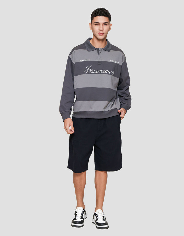 Nevada Yard Dyed Stripes Embro Sweater Pria