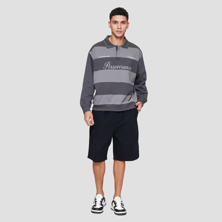 Nevada Yard Dyed Stripes Embro Sweater Pria