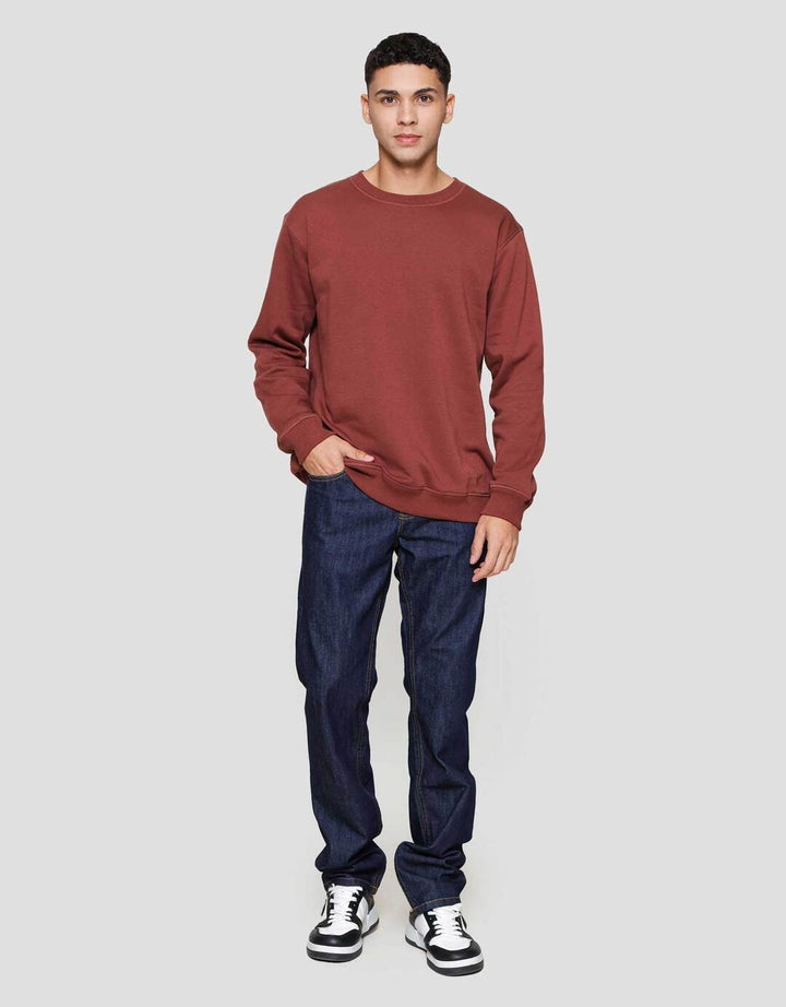 Nevada Basic Overlock Sweater Pria