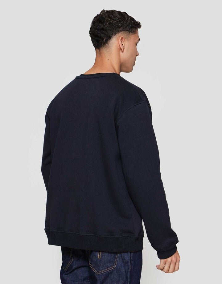 Nevada Basic Overlock Sweater Pria