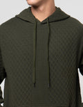 Nevada Hoodie Texture Jacquard Sweater Pria
