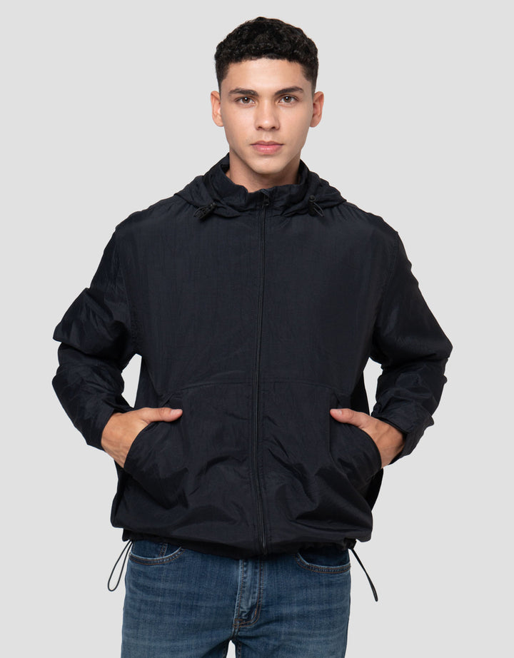 Nevada Hidden Zipper And Flap Pocket Jaket Hoodie Pria