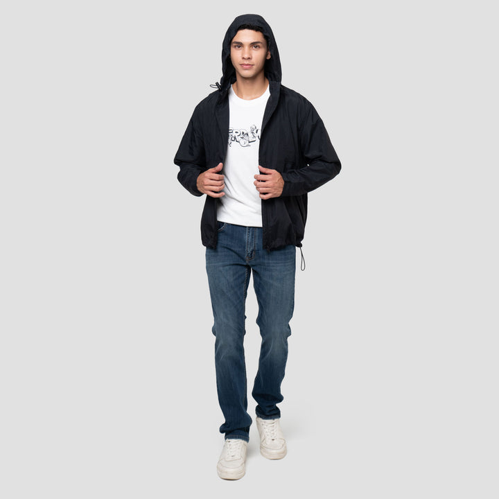 Nevada Hidden Zipper And Flap Pocket Jaket Hoodie Pria