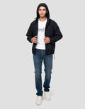 Nevada Hidden Zipper And Flap Pocket Jaket Hoodie Pria