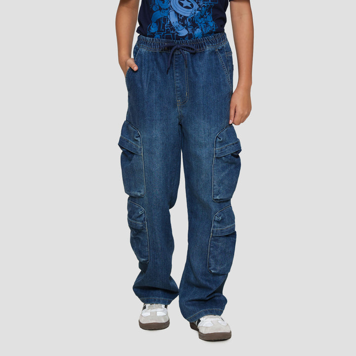 Nevada Relaxed 4 Pockets Celana Denim Anak Laki-laki