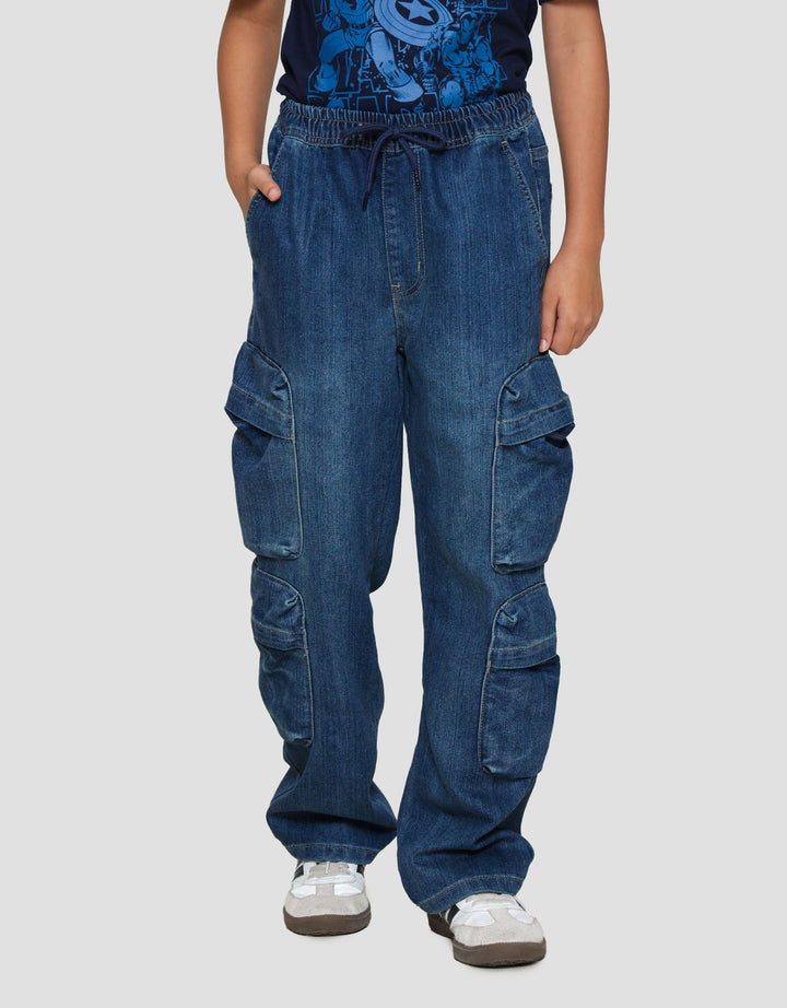 Nevada Relaxed 4 Pockets Celana Denim Anak Laki-laki