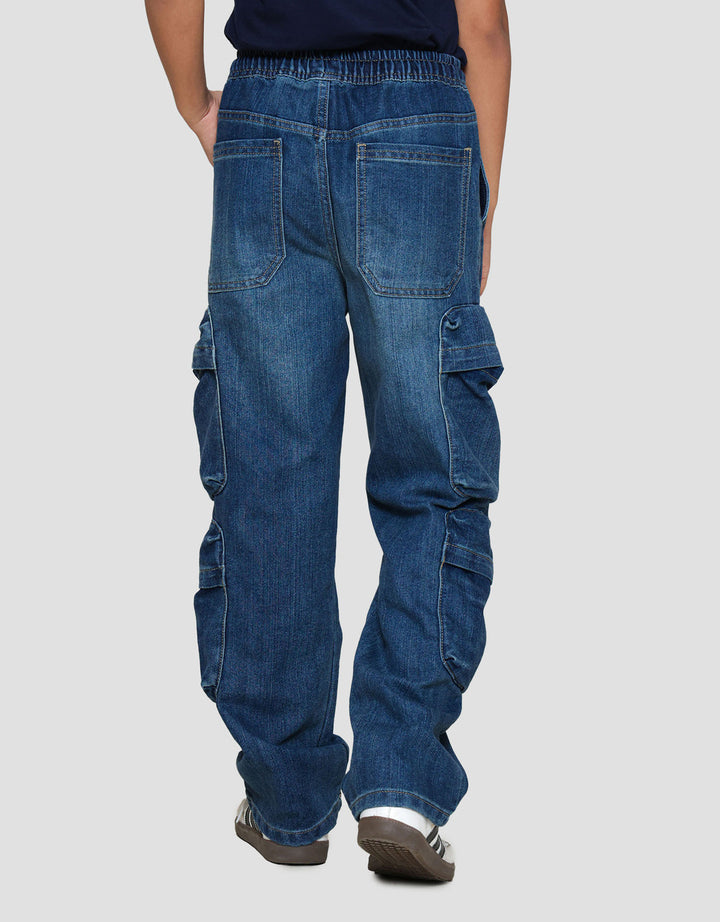 Nevada Relaxed 4 Pockets Celana Denim Anak Laki-laki