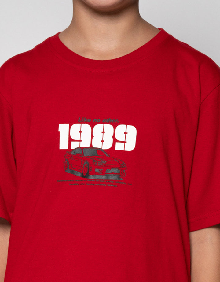 Nevada Two Sided Simply Print Car Anime Kaos Anak Laki-laki