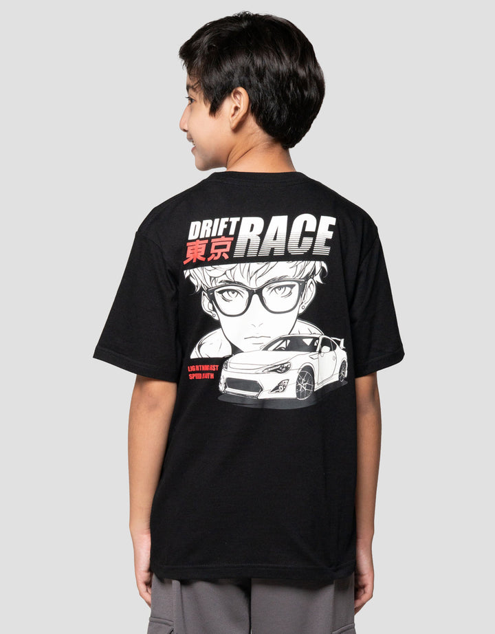 Nevada Two Sided Print Car Anime Kaos Anak Laki-laki