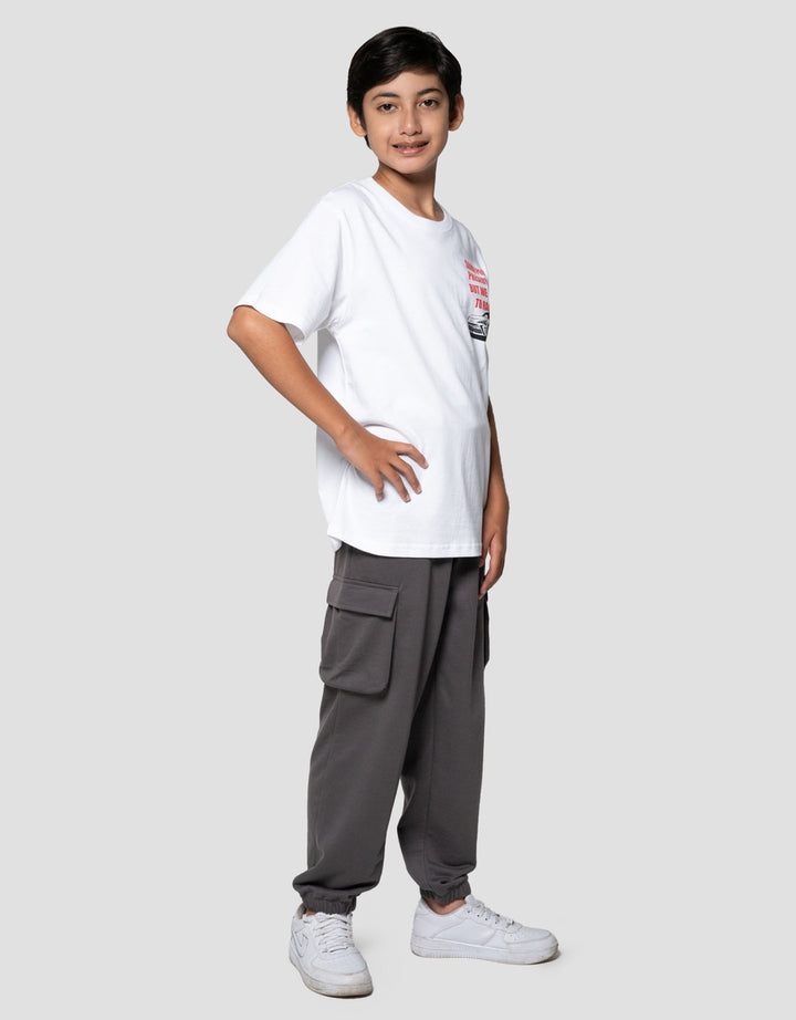 Nevada Two Sided Print Car Anime Kaos Anak Laki-laki