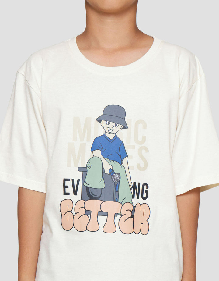 Nevada Print Cute Better Kaos Anak Laki-laki