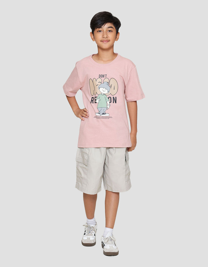 Nevada Print Cute Dont Need Kaos Anak Laki-laki