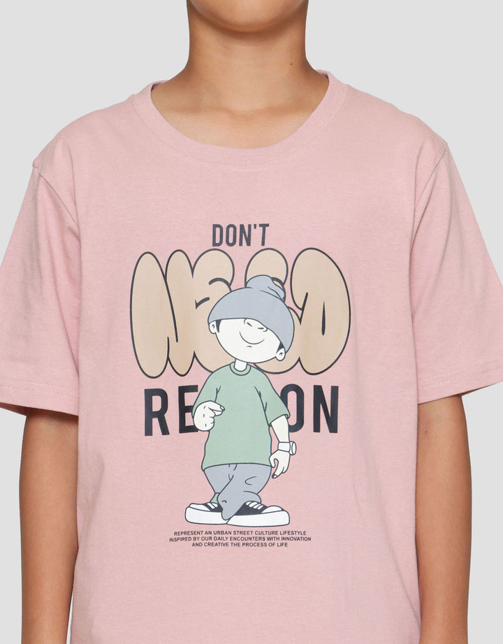 Nevada Print Cute Dont Need Kaos Anak Laki-laki