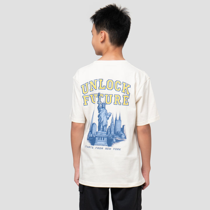Nevada Two Sided Print Unlock Future Kaos Anak Laki-laki