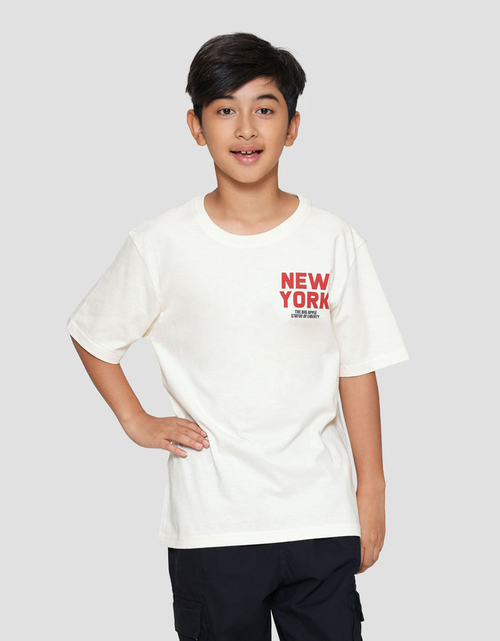 Nevada Two Sided Print New York Kaos Anak Laki-laki
