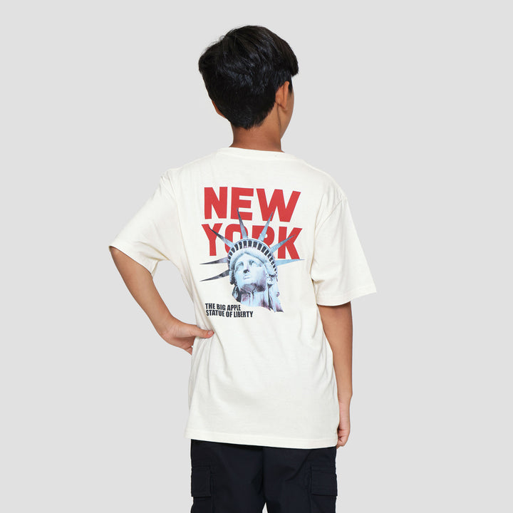 Nevada Two Sided Print New York Kaos Anak Laki-laki