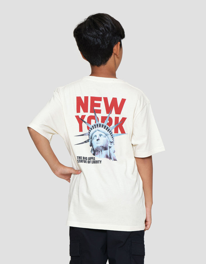 Nevada Two Sided Print New York Kaos Anak Laki-laki