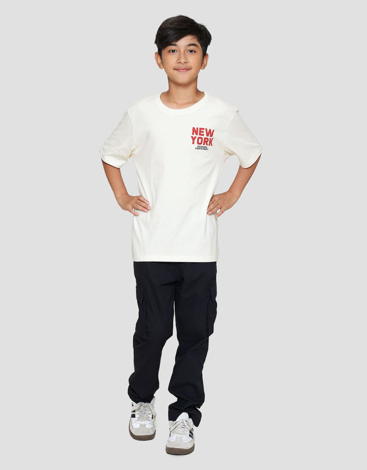 Nevada Two Sided Print New York Kaos Anak Laki-laki