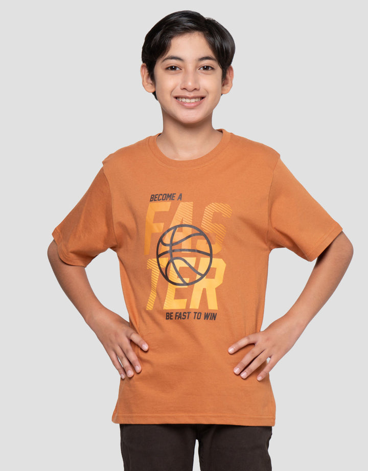 Nevada Print Faster Kaos Anak Laki-laki