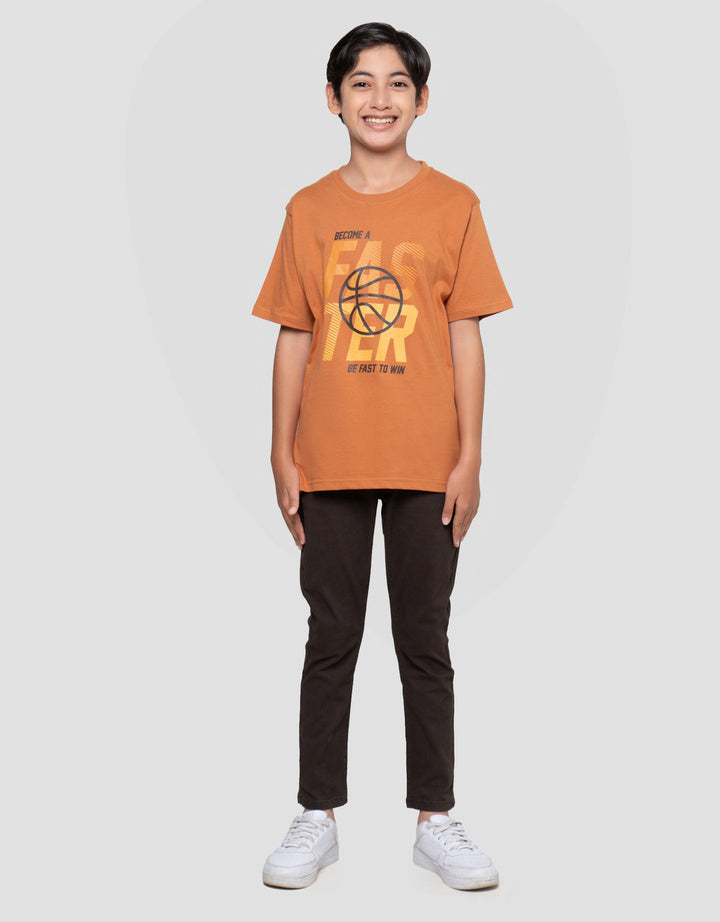 Nevada Print Faster Kaos Anak Laki-laki