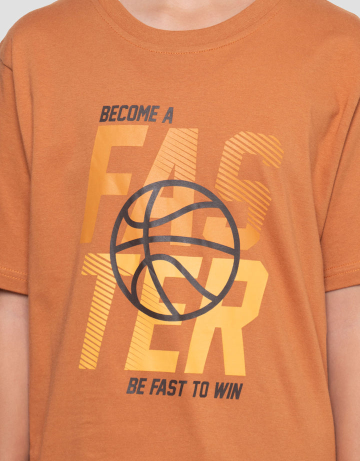 Nevada Print Faster Kaos Anak Laki-laki