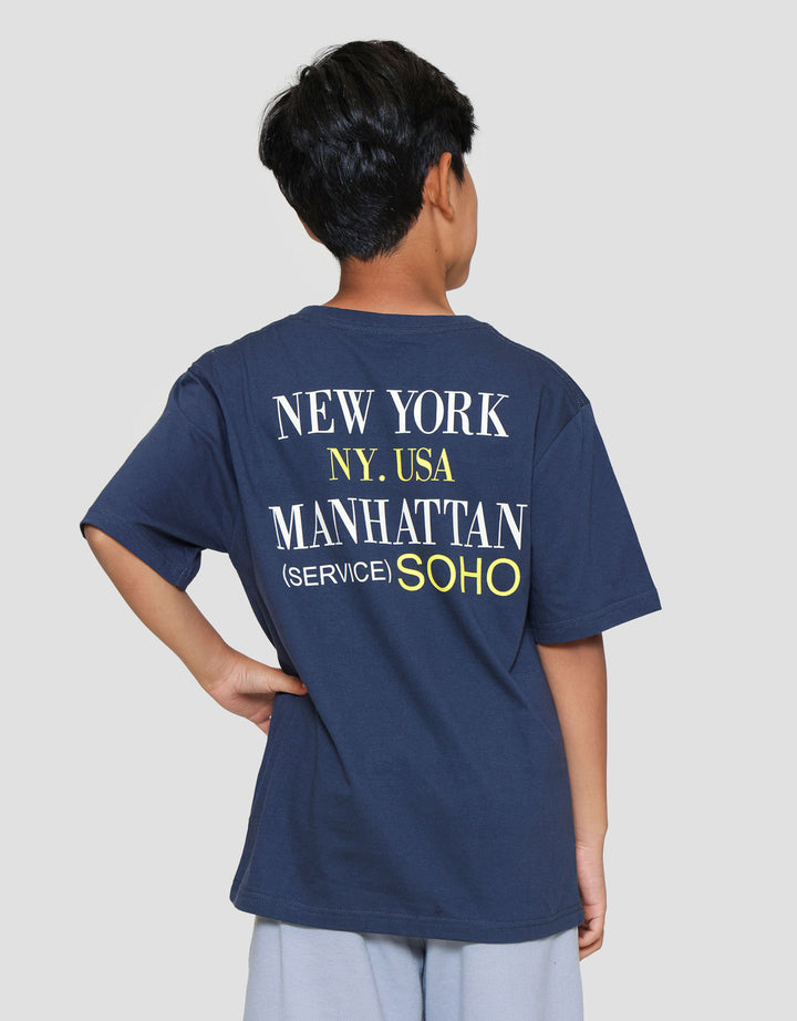 Nevada Two Sided Print Ny Usa Kaos Anak Laki-laki