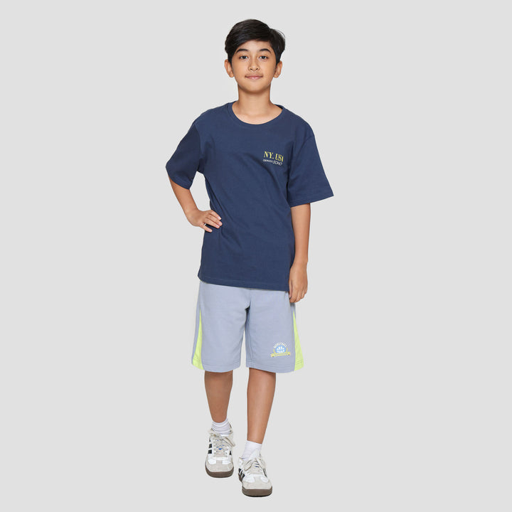 Nevada Two Sided Print Ny Usa Kaos Anak Laki-laki