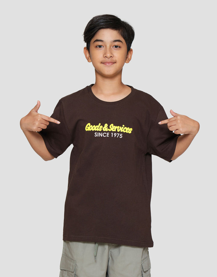 Nevada Two Sided Print Goods And Services Kaos Anak Laki-laki