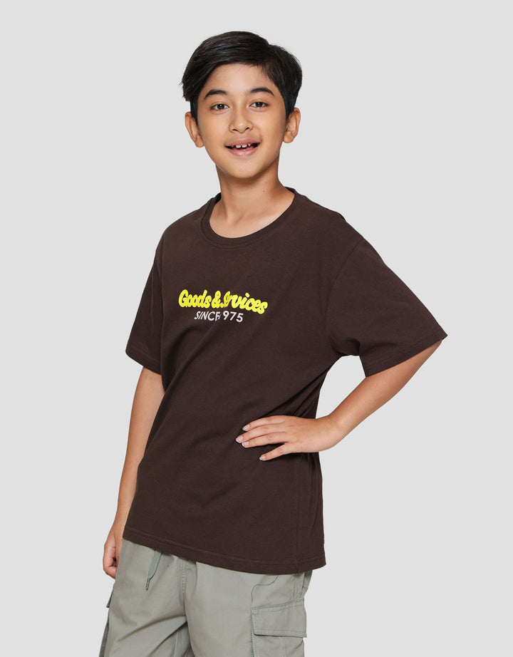 Nevada Two Sided Print Goods And Services Kaos Anak Laki-laki