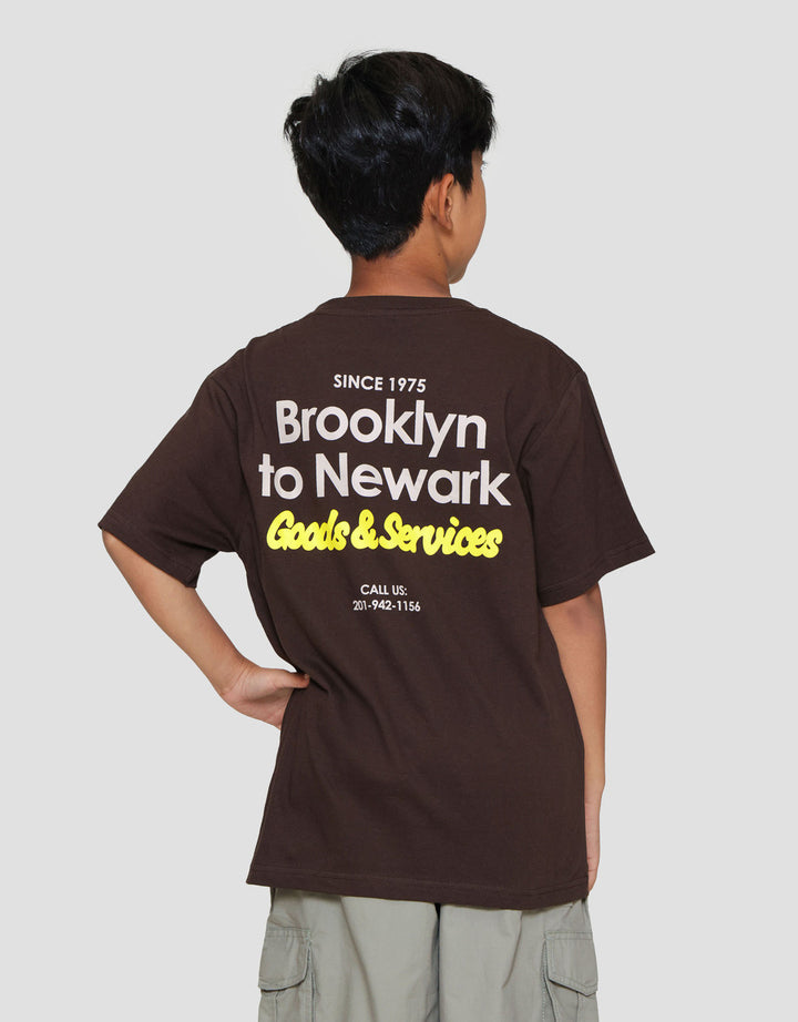 Nevada Two Sided Print Goods And Services Kaos Anak Laki-laki