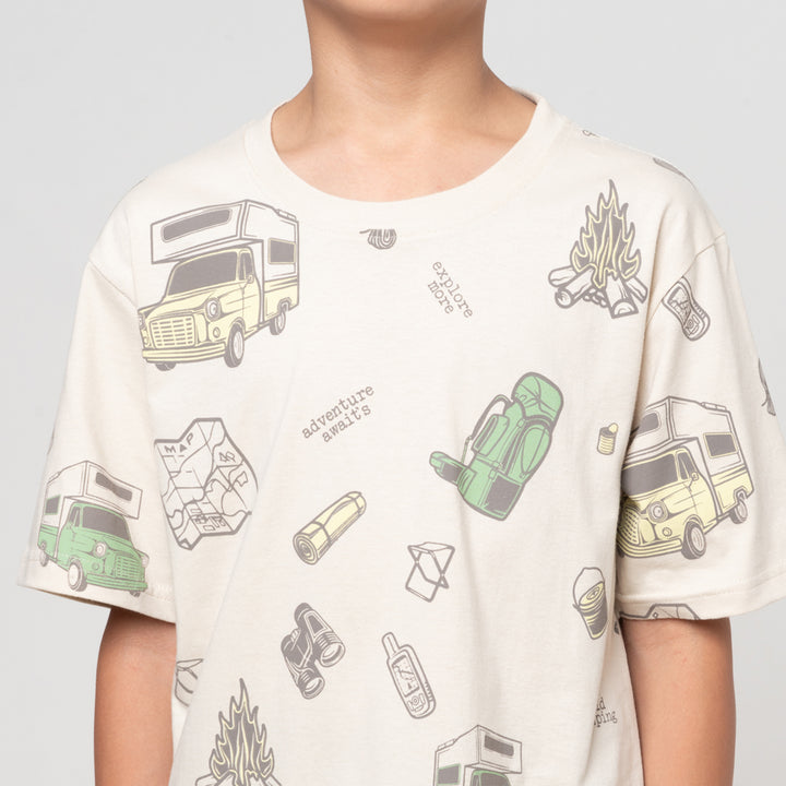 Nevada Full Print Adventure Kaos Anak Laki-laki