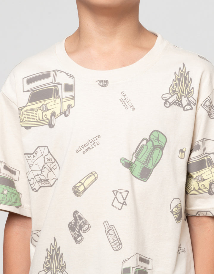 Nevada Full Print Adventure Kaos Anak Laki-laki