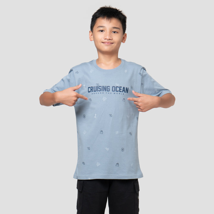 Nevada Full Print Cruising Ocean Kaos Anak Laki-laki