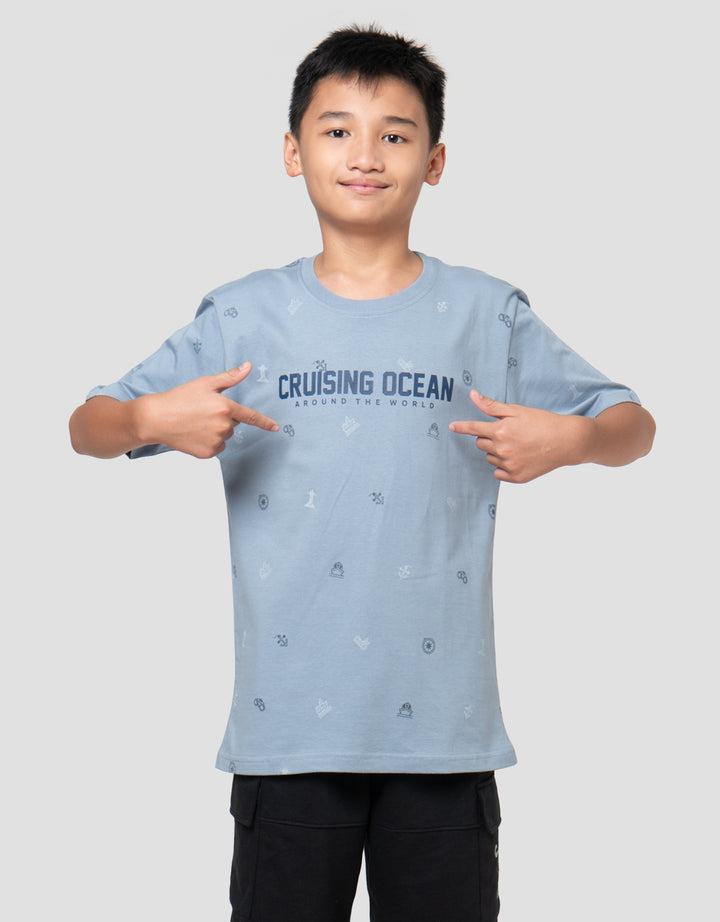 Nevada Full Print Cruising Ocean Kaos Anak Laki-laki