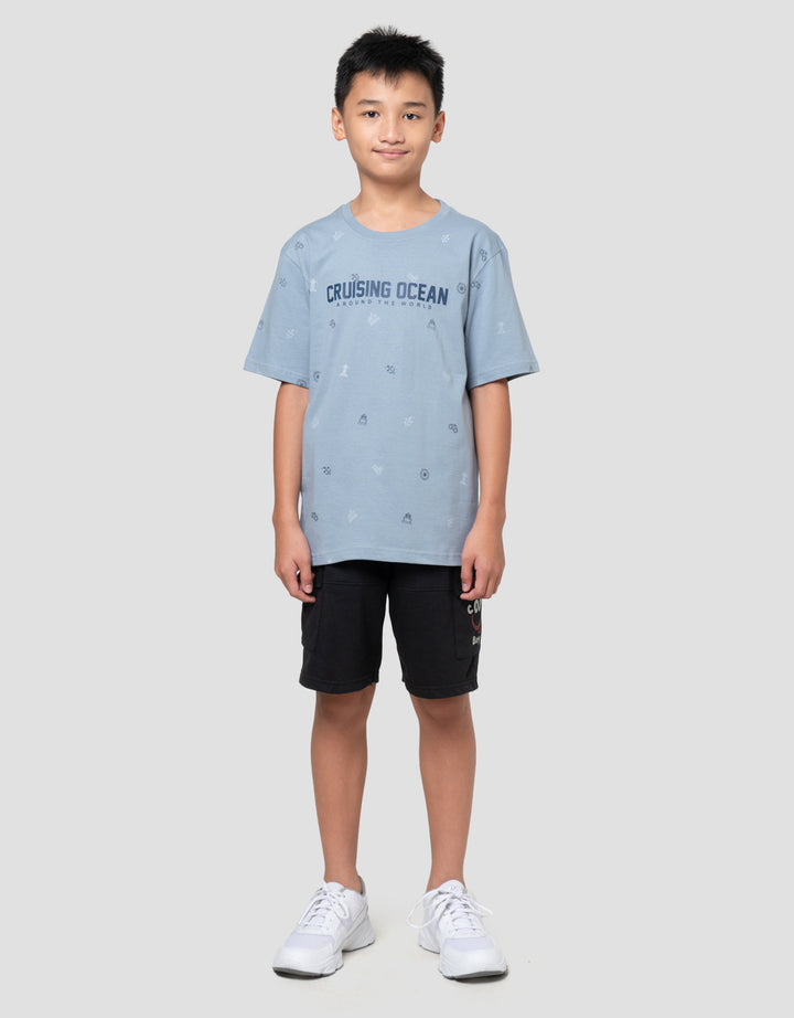 Nevada Full Print Cruising Ocean Kaos Anak Laki-laki